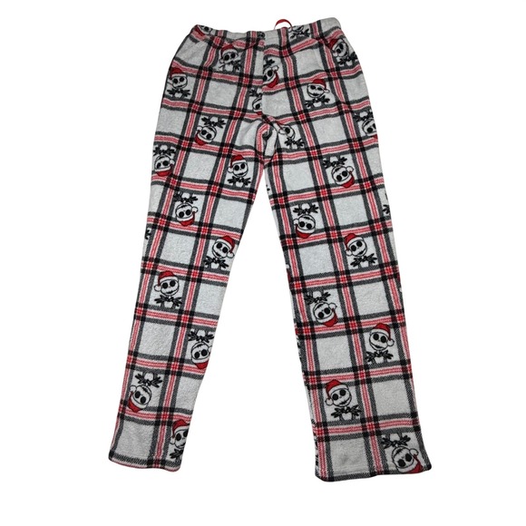 Disney Jack Skellington Plaid Flannel Pajama Pants Sleepwear Lounge Pants Medium - Picture 11 of 12